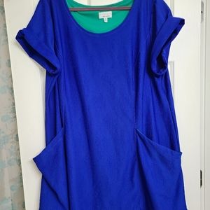 Robbie Bee Signature Blue Dress with Pockets - 3x